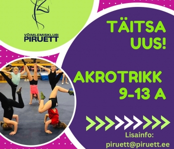 Täiesti uus grupp akrotrikkide huvilistele!