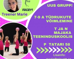 UUS RÜHM! 7-9 a Majaka 2 - Tallinna  Teeninduskoolis